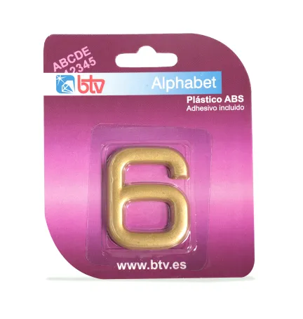 BLISTER N. '6' ABS DORADO
