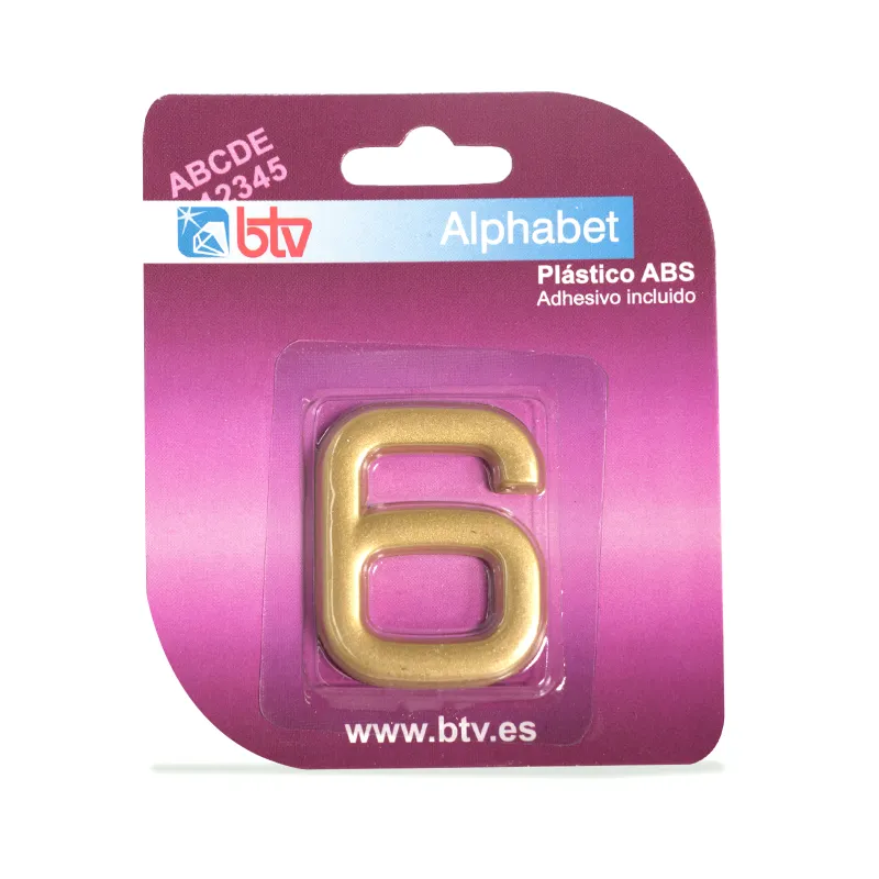 BLISTER N. '6' ABS DORADO