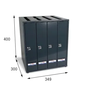 BUZON PRISMA SUPERIOR G4 CUERPO ANTRACITA