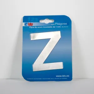 PLACA 'Z'  INOX ALTO 8,5 CM PLACA 'Z'  INOX ALTO 8,5 CM