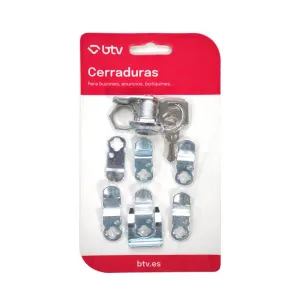 KIT CERRADURA CUADRADA CROMO