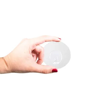 COLGADOR EASY STICK 68 MM TRANSPARENTE