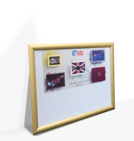 TABLÓN DE ANUNCIOS FLAT HORIZONTAL DORADO