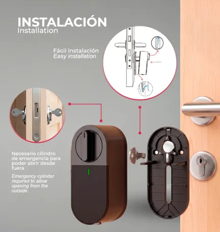 CERRADURA INTELIGENTE ARGOS TTLOCK NEGRO