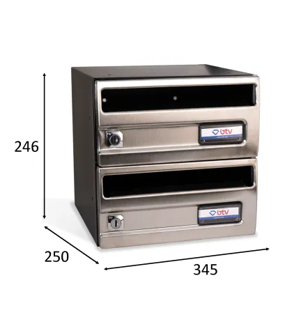 BUZON SILVER INOX SATINADO 245x250 G2