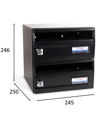 BUZON SILVER Negro 245x250 G2