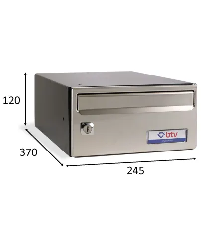 BUZON BARAJAS INOX.BRILLO 245x370x124 G1