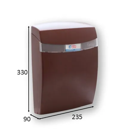 BUZON CORAL ABS MARRON