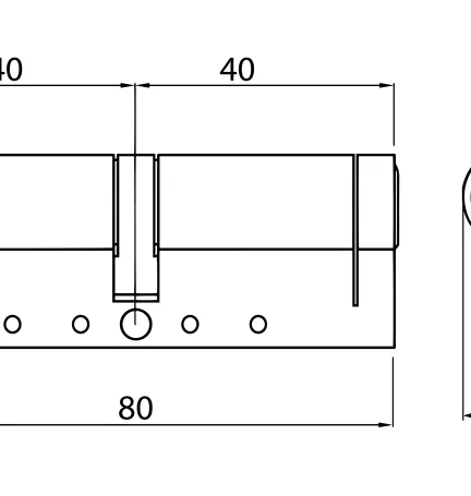 CILINDRO DRAGON 40/40 LT BOX