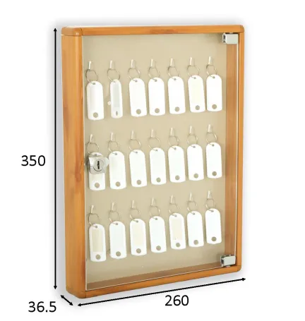 PORTALLAVES DISEÑO V1 ALUM MAD CLA 21 LLAV 260X350