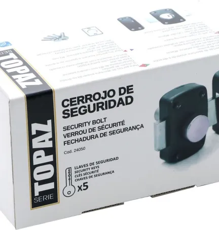 CERROJO TOPAZ NEGRO BOX CERROJO TOPAZ NEGRO BOX