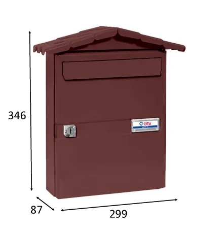 BUZON CHALET MARRÓN