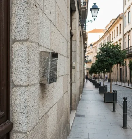 CESTA PARA PUBLICIDAD VERTICAL ACERO INOXIDABLE