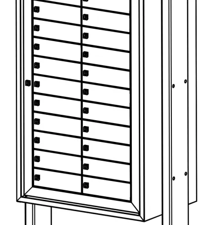 BUZON BCP HORIZONTAL CON BOCACARTAS