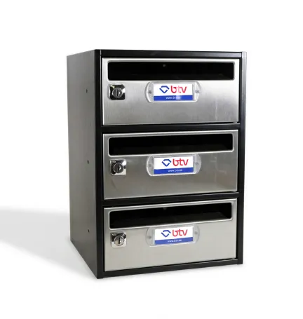 BUZÓN MONCAYO TRIPLE (3 BUZONES) ACERO INOX