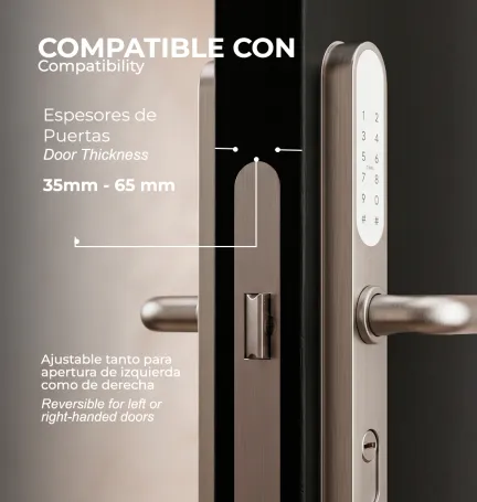 CERRADURA INTELIGENTE ATLAS NEGRO