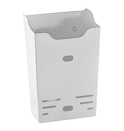 CESTA DE PUBLICIDAD VERTICAL BLANCA