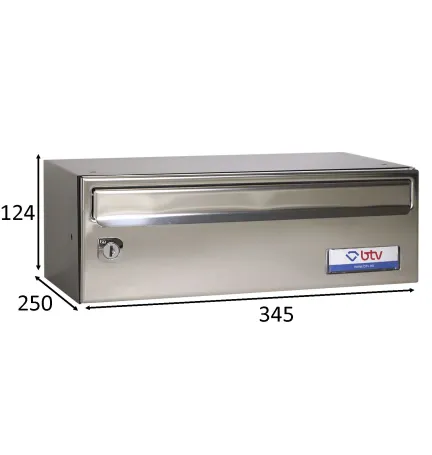 BUZON BARAJAS INDIVIDUAL (1 BUZÓN) 345x250 ACERO INOXIDABLE BRILLO