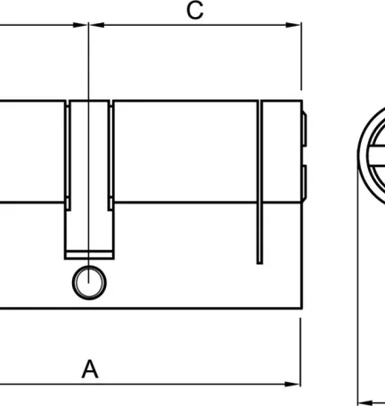 CILINDRO SNAKE  30/40 NK BOX 3 LLAVES