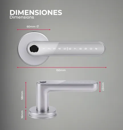 CERRADURA INTELIGENTE ANUBIS BLANCO