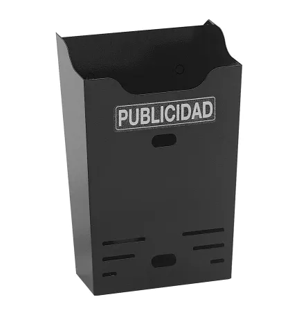 CESTA DE PUBLICIDAD VERTICAL NEGRA