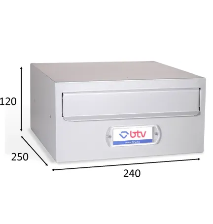 BUZON MONCAYO DOBLE ACCESO Plata FONDO 250