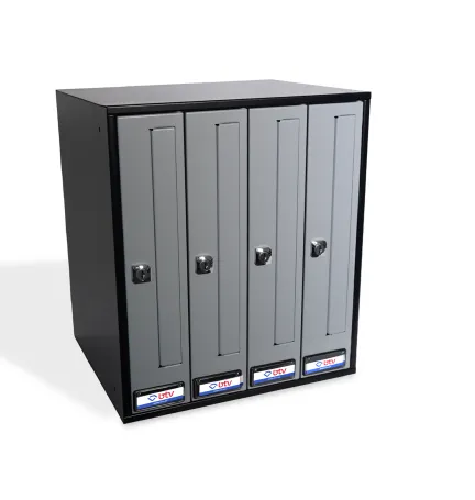 BUZON PRISMA FRONTAL G4 CUERPO NEGRO PUERTA PLATA