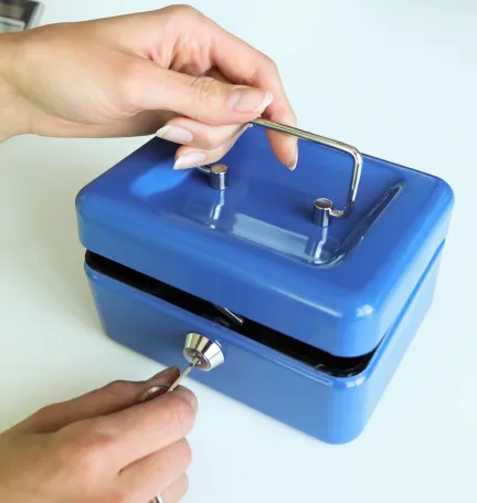 CAJA DE CAUDALES S AZUL