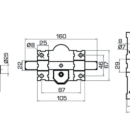 CERROJO CLASSIC 50 CR BOX LLAVE Nº2 CERROJO CLASSIC 50 CR BOX LLAVE Nº2
