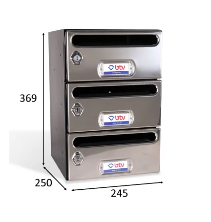 BUZON MERCURIO ACERO INOXIDABLE G3