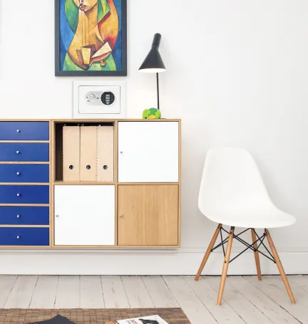 CAJA FUERTE MINIBANK BLANCA