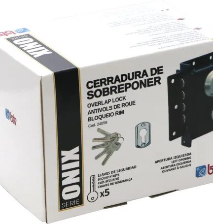CERROJO ONIX IZQUIERDA BOX NEGRO