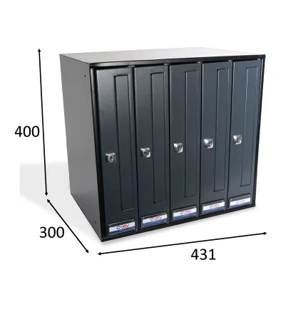 BUZON PRISMA FRONTAL ANTRACITA G5 C/SOLAP