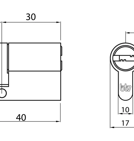 CILINDRO PANTHER 30/10 NK BOX