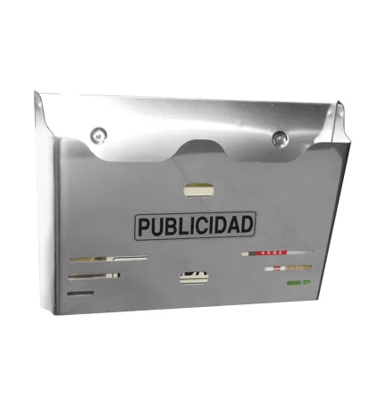 CESTA PUBLICIDAD HORIZONTAL INOX
