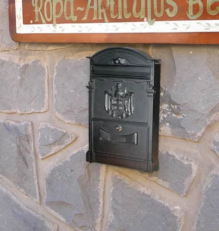 BUZÓN IMPERIAL NEGRO PUERTA CIEGA