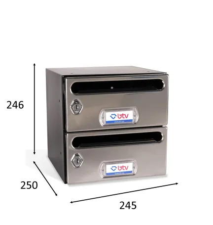 BUZON MERCURIO DOBLE (2 BUZONES) GRIS