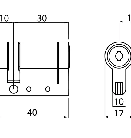CILINDRO DRAGON 30/10 NK