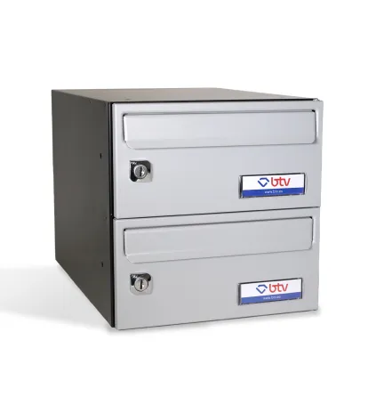 BUZON BARAJAS DOBLE (2 BUZONES) 245x370 PLATEADO