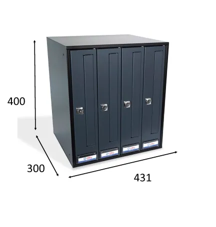 BUZON PRISMA FRONTAL ANTRACITA G4 C/SOLAP