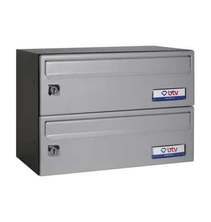 BUZON BARAJAS DOBLE (2 BUZONES) 345x250 PLATEADO