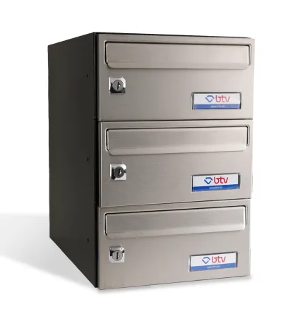 BUZON BARAJAS TRIPLE (3 BUZONES) 245x370 ACERO INOXIDABLE SATINADO