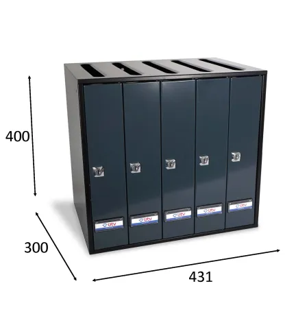 BUZON PRISMA SUPERIOR ANTRACITA G5