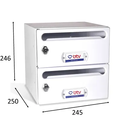 BUZON MERCURIO DOBLE (2 BUZONES) BLANCO