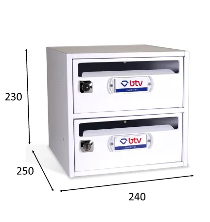 BUZÓN MONCAYO DOBLE (2 BUZONES)BLANCO