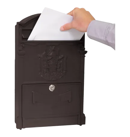 BUZÓN IMPERIAL NEGRO PUERTA CIEGA