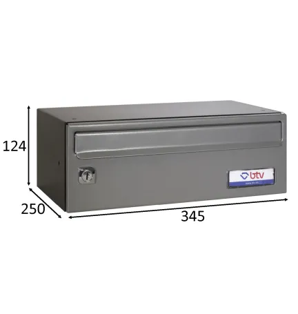 BUZON BARAJAS INDIVIDUAL (1 BUZÓN) 345x250 GRIS