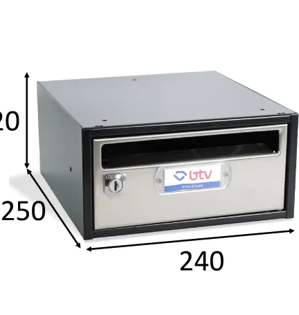 BUZON MONCAYO ACERO INOX Satinado 240x250 G1 BUZON MONCAYO ACERO INOX Satinado 240x250 G1