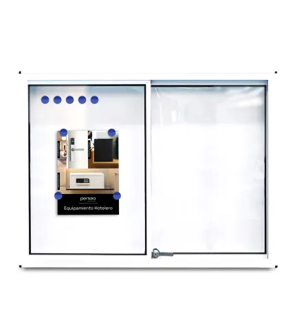 VITRINA ANUNCIOS ALUMINIO PINTADO BLANCO 700X920