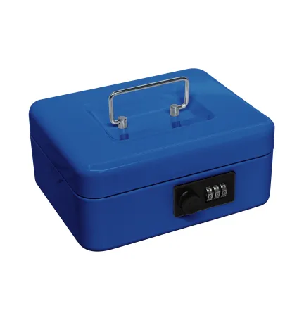 CAJA DE CAUDALES CON COMBINACION PEQUEÑA AZUL